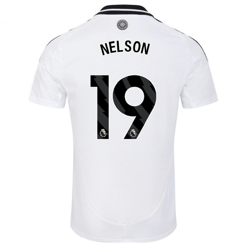 Danxen Enfant Maillot Reiss Nelson #19 Blanc Tenues Domicile 2024/25 T-Shirt