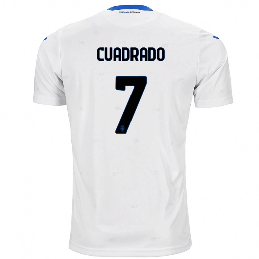 Danxen Enfant Maillot Juan Cuadrado #7 Blanc Tenues Extérieur 2024/25 T-Shirt