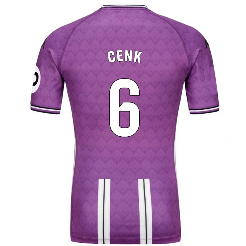 Danxen Enfant Maillot Cenk Özkacar #6 Violet Blanc Tenues Domicile 2024/25 T-Shirt