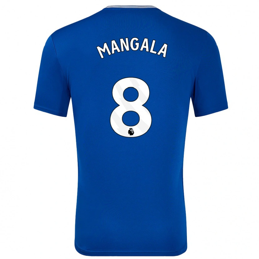 Danxen Enfant Maillot Orel Mangala #8 Bleu Avec Tenues Domicile 2024/25 T-Shirt