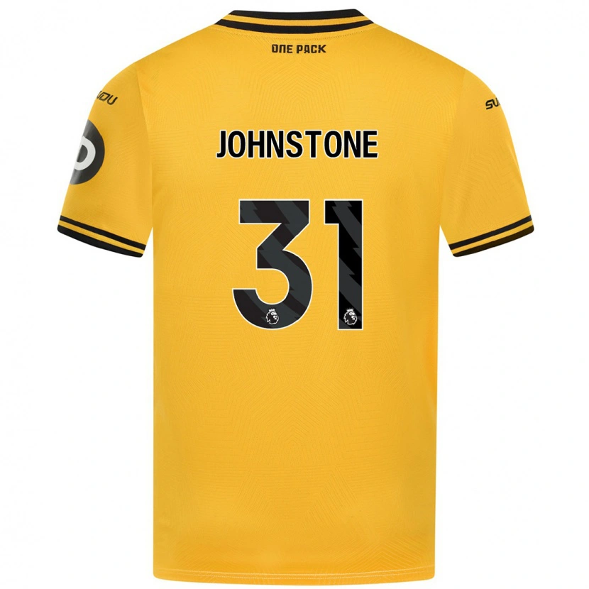 Danxen Enfant Maillot Sam Johnstone #31 Jaune Tenues Domicile 2024/25 T-Shirt