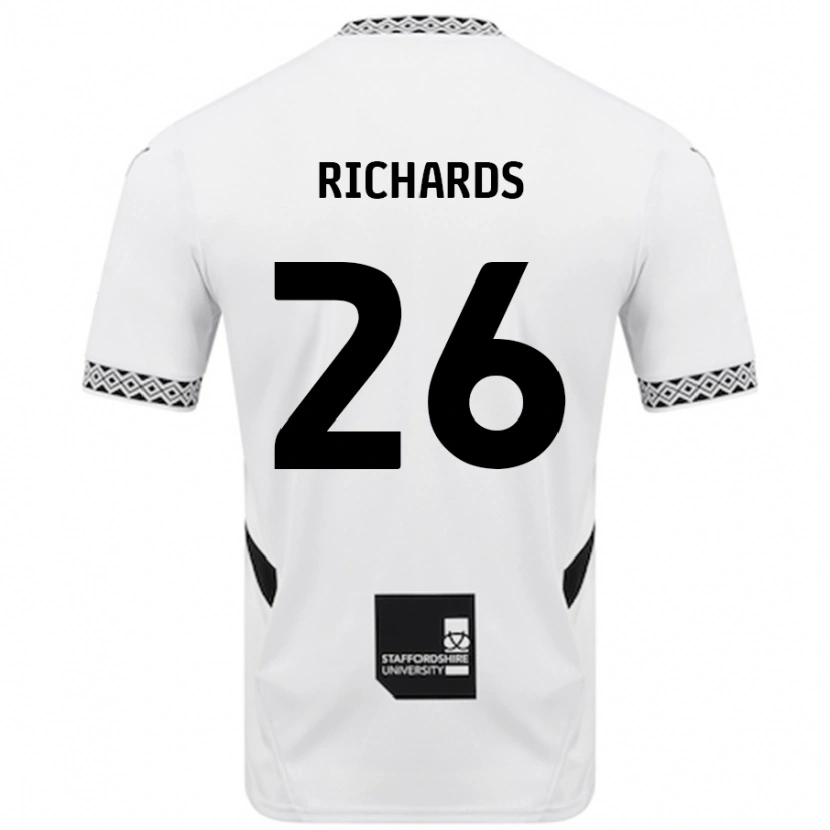 Danxen Enfant Maillot Rico Richards #26 Blanc Tenues Domicile 2024/25 T-Shirt