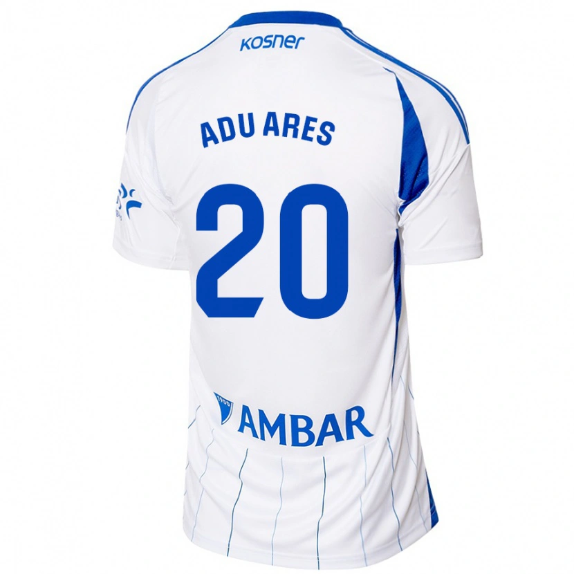 Danxen Enfant Maillot Adu Ares #20 Rouge Blanc Tenues Domicile 2024/25 T-Shirt