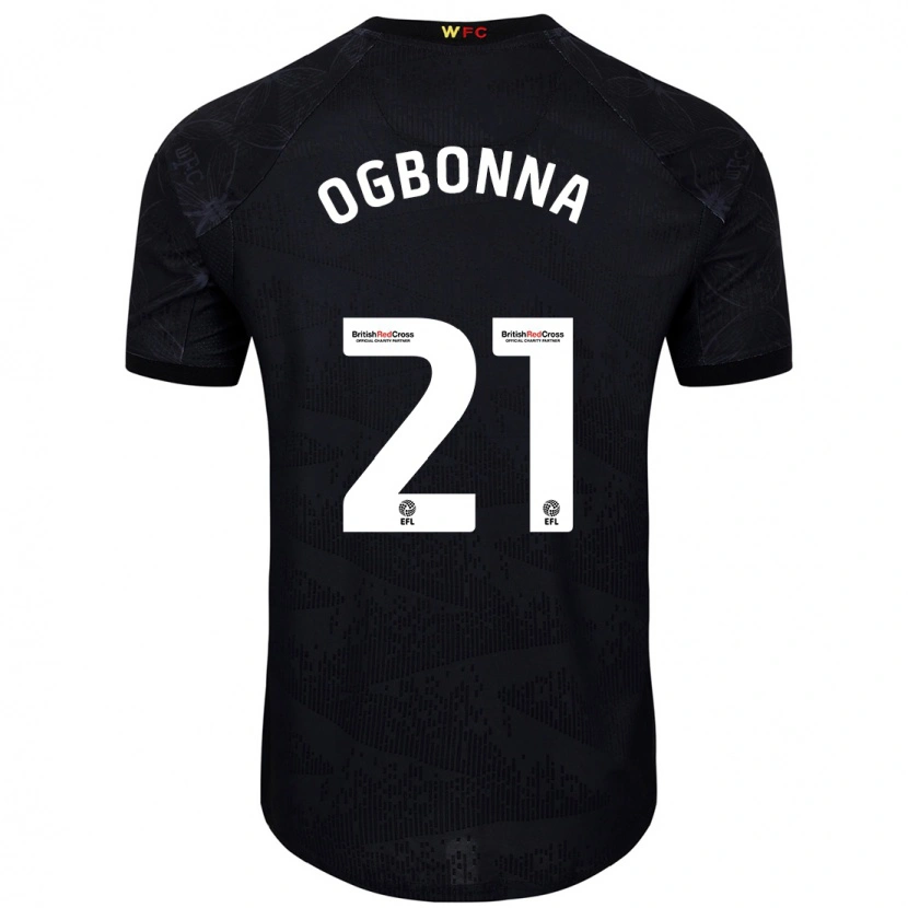 Danxen Enfant Maillot Angelo Ogbonna #21 Noir Blanc Tenues Extérieur 2024/25 T-Shirt