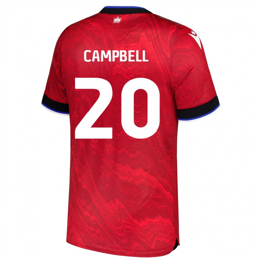 Danxen Enfant Maillot Chem Campbell #20 Rouge Noir Tenues Extérieur 2024/25 T-Shirt