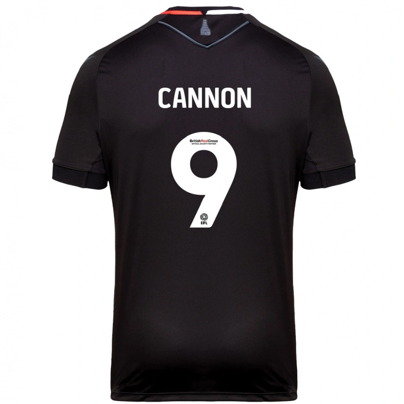 Danxen Enfant Maillot Tom Cannon #9 Noir Tenues Extérieur 2024/25 T-Shirt