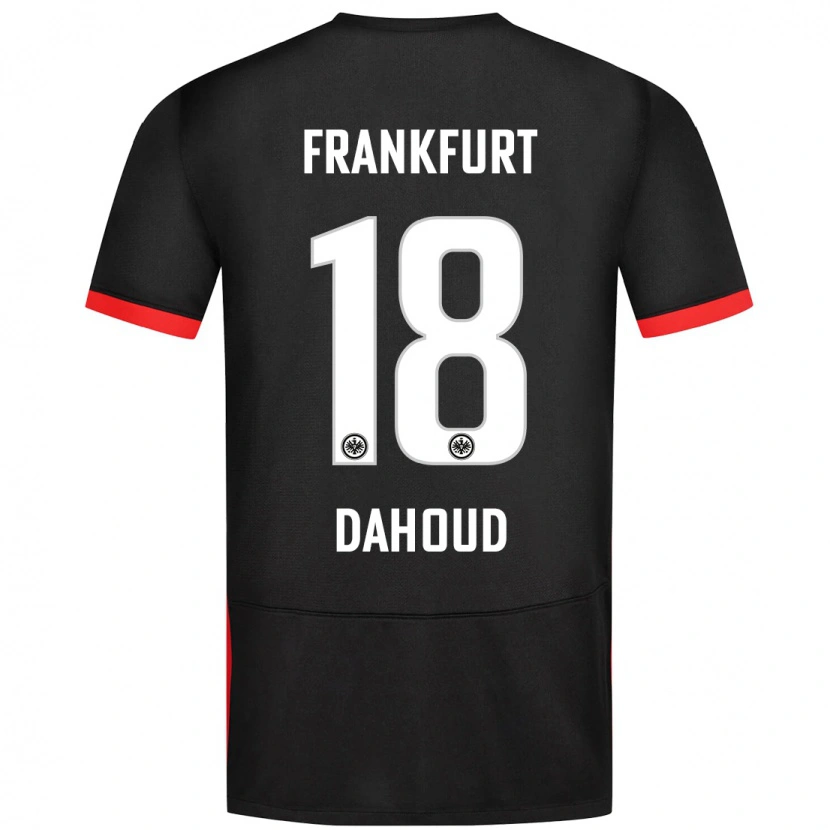 Danxen Enfant Maillot Mahmoud Dahoud #18 Noir Tenues Extérieur 2024/25 T-Shirt