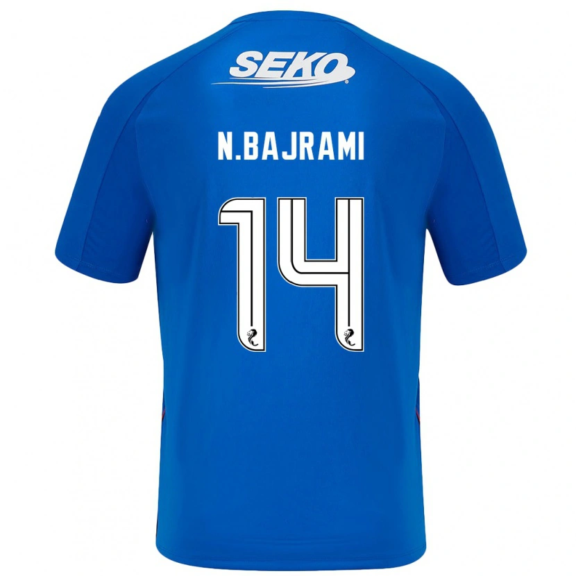 Danxen Enfant Maillot Nedim Bajrami #14 Bleu Foncé Tenues Domicile 2024/25 T-Shirt