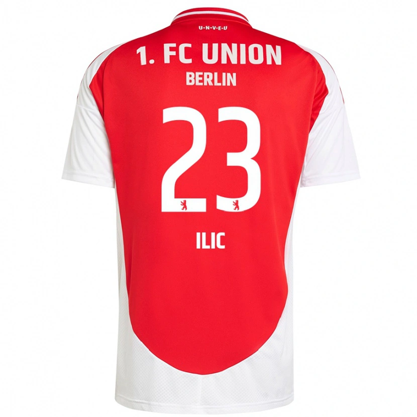 Danxen Enfant Maillot Andrej Ilic #23 Rouge Blanc Tenues Domicile 2024/25 T-Shirt