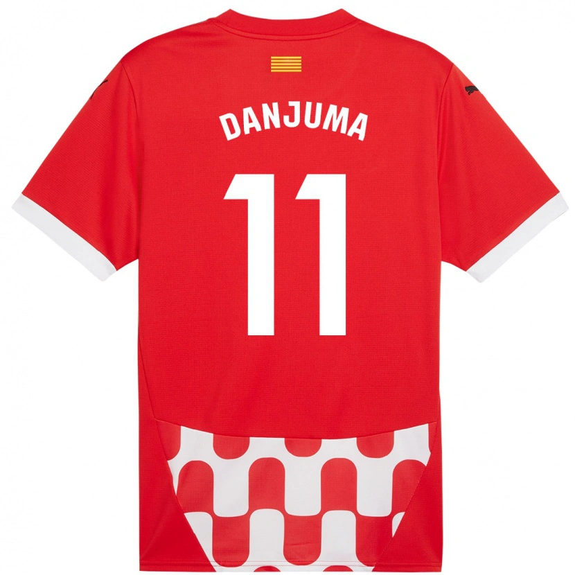 Danxen Enfant Maillot Arnaut Danjuma #11 Rouge Blanc Tenues Domicile 2024/25 T-Shirt