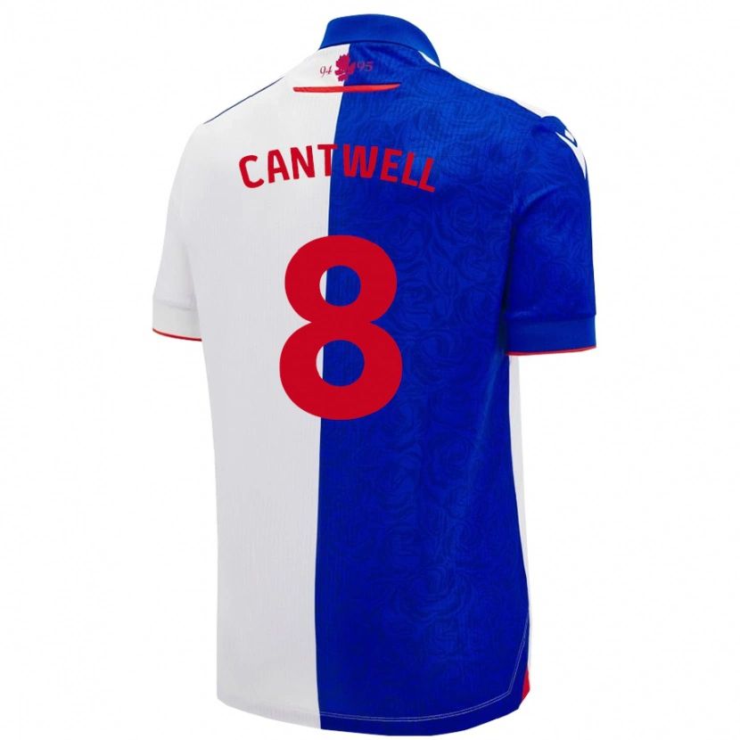 Danxen Enfant Maillot Todd Cantwell #8 Bleu Ciel Blanc Tenues Domicile 2024/25 T-Shirt