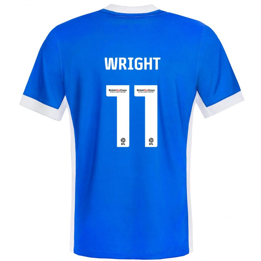 Danxen Enfant Maillot Scott Wright #11 Bleu Blanc Tenues Domicile 2024/25 T-Shirt