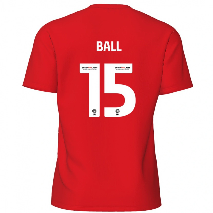 Danxen Enfant Maillot Dominic Ball #15 Rouge Tenues Domicile 2024/25 T-Shirt