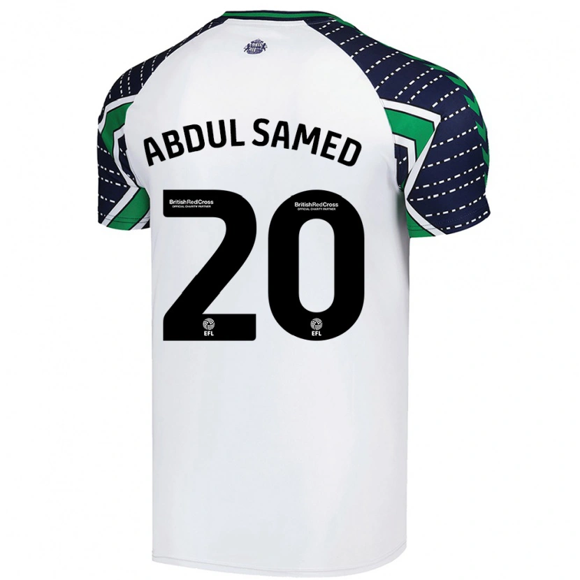 Danxen Enfant Maillot Salis Abdul Samed #20 Blanc Tenues Extérieur 2024/25 T-Shirt