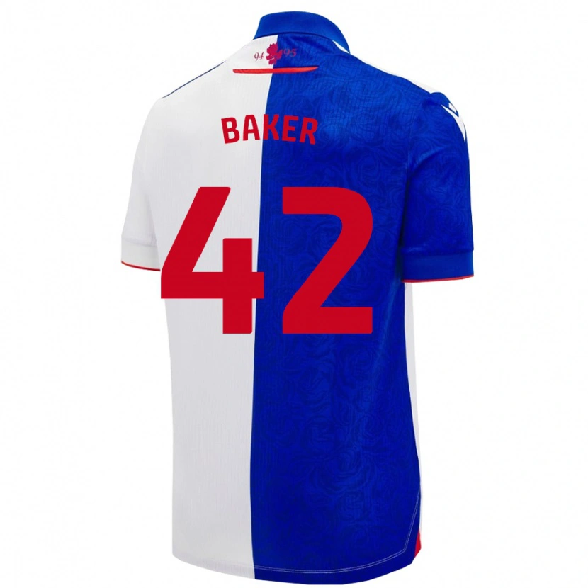 Danxen Enfant Maillot Lewis Baker #42 Bleu Ciel Blanc Tenues Domicile 2024/25 T-Shirt