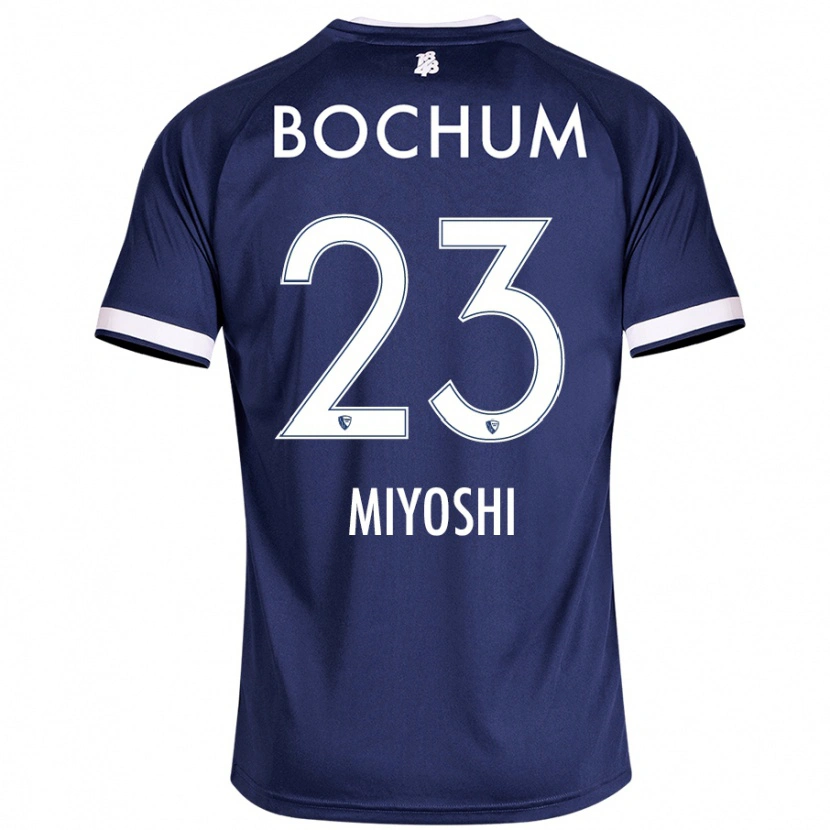 Danxen Enfant Maillot Koji Miyoshi #23 Bleu Foncé Tenues Domicile 2024/25 T-Shirt