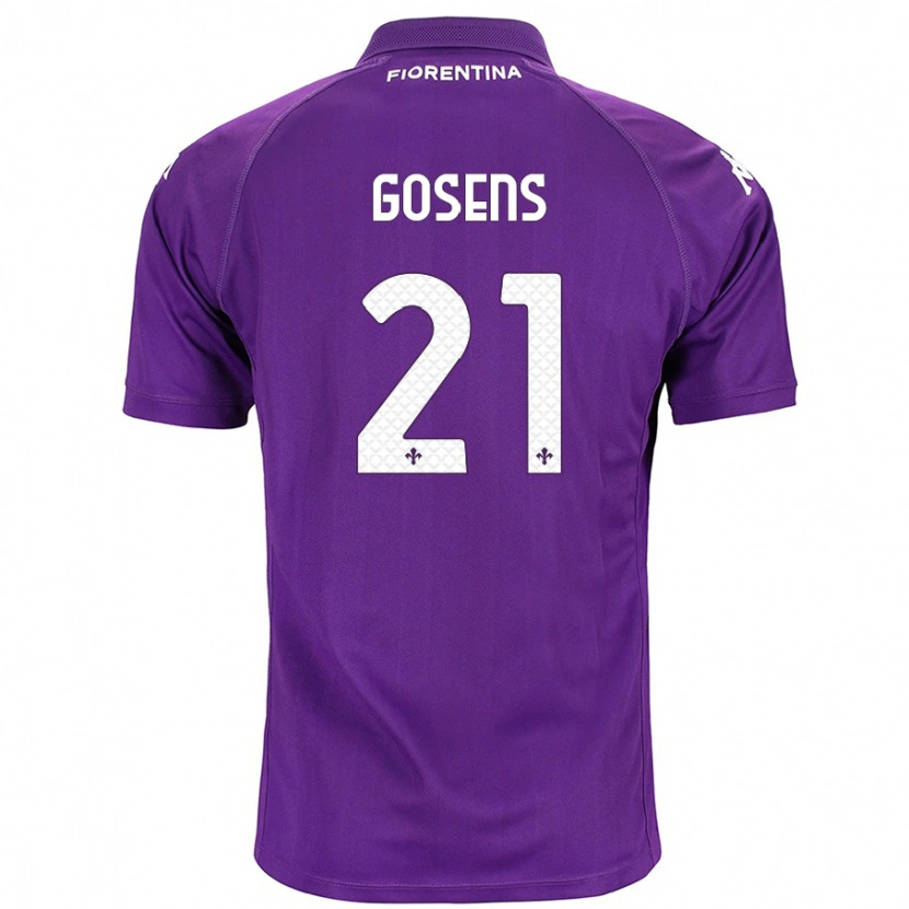 Danxen Enfant Maillot Robin Gosens #21 Violet Tenues Domicile 2024/25 T-Shirt