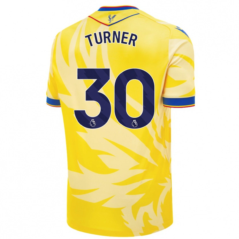 Danxen Enfant Maillot Matt Turner #30 Jaune Tenues Extérieur 2024/25 T-Shirt