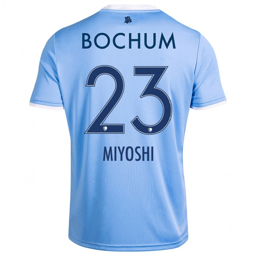 Danxen Enfant Maillot Koji Miyoshi #23 Bleu Ciel Tenues Extérieur 2024/25 T-Shirt