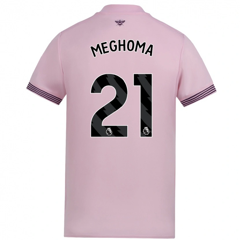 Danxen Enfant Maillot Jayden Meghoma #21 Rose Tenues Extérieur 2024/25 T-Shirt