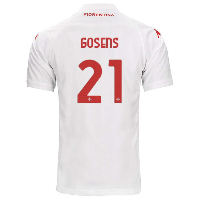 Danxen Enfant Maillot Robin Gosens #21 Blanc Tenues Extérieur 2024/25 T-Shirt