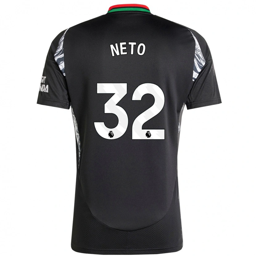 Danxen Enfant Maillot Neto #32 Noir Tenues Extérieur 2024/25 T-Shirt