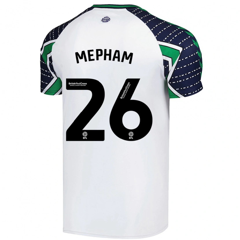 Danxen Enfant Maillot Chris Mepham #26 Blanc Tenues Extérieur 2024/25 T-Shirt