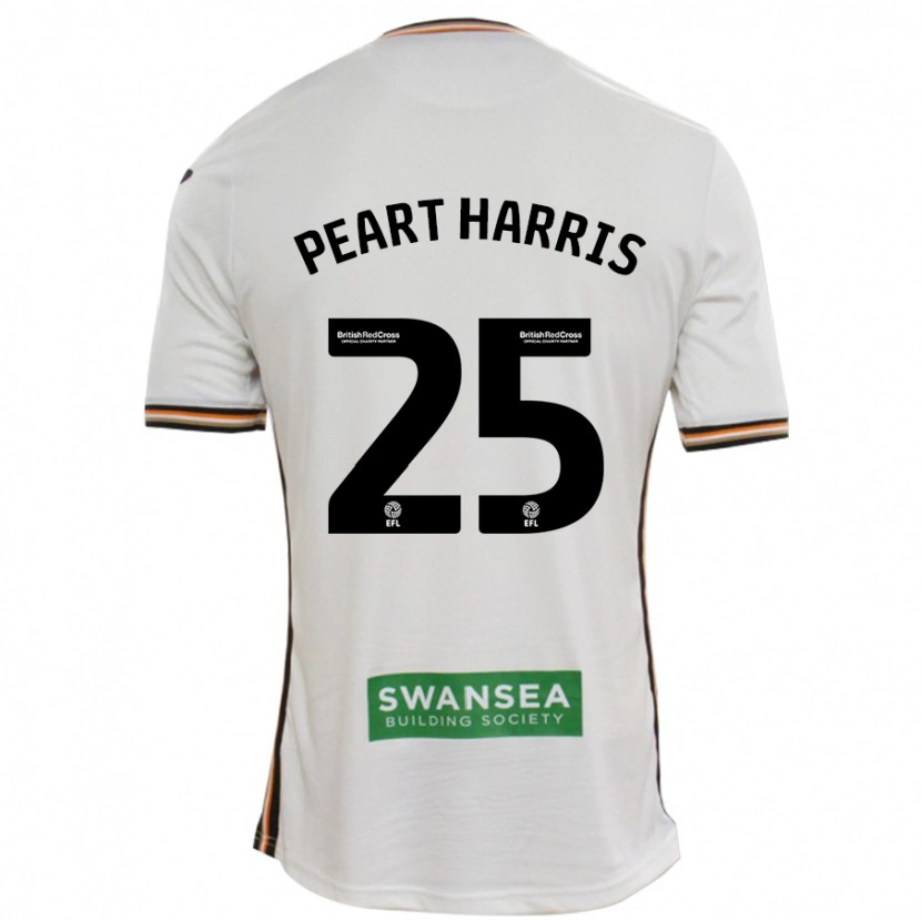 Danxen Enfant Maillot Myles Peart-Harris #25 Blanc Tenues Domicile 2024/25 T-Shirt