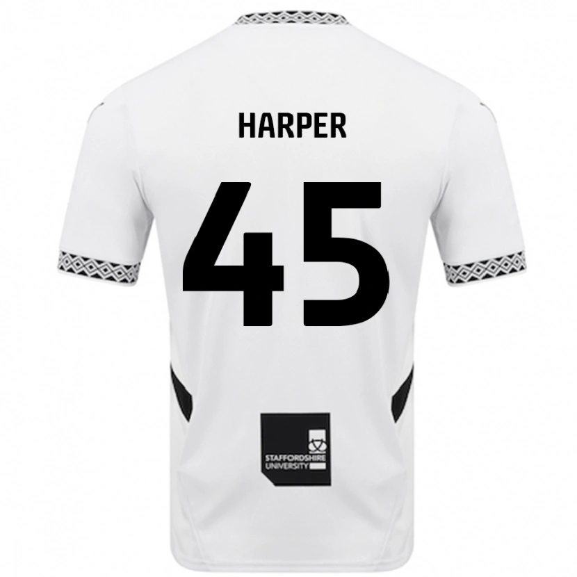 Danxen Enfant Maillot Rekeem Harper #45 Blanc Tenues Domicile 2024/25 T-Shirt