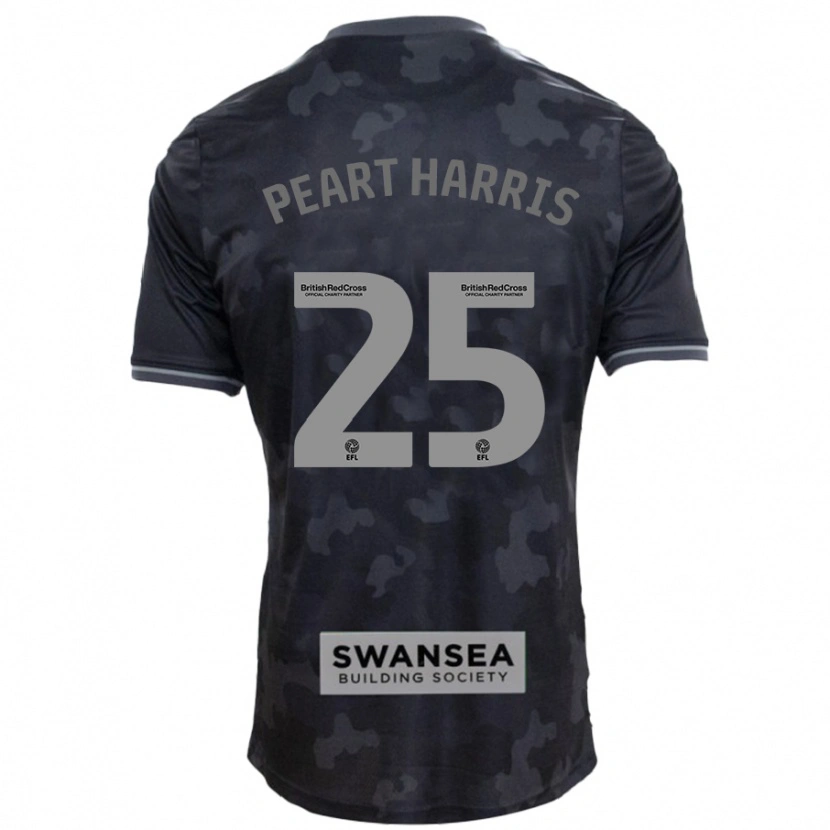 Danxen Enfant Maillot Myles Peart-Harris #25 Noir Tenues Extérieur 2024/25 T-Shirt