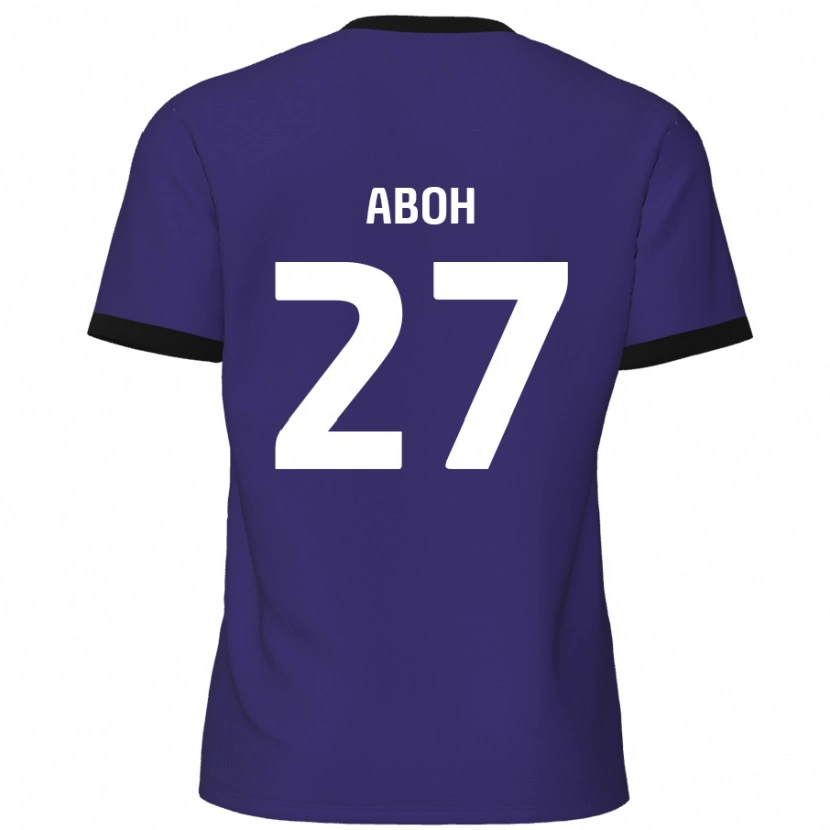 Danxen Enfant Maillot Ken Aboh #27 Violet Tenues Extérieur 2024/25 T-Shirt