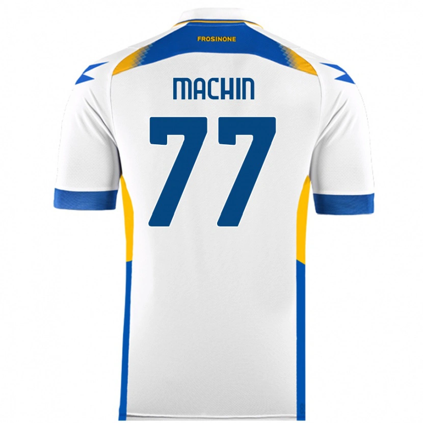 Danxen Enfant Maillot José Machín #77 Blanc Tenues Extérieur 2024/25 T-Shirt