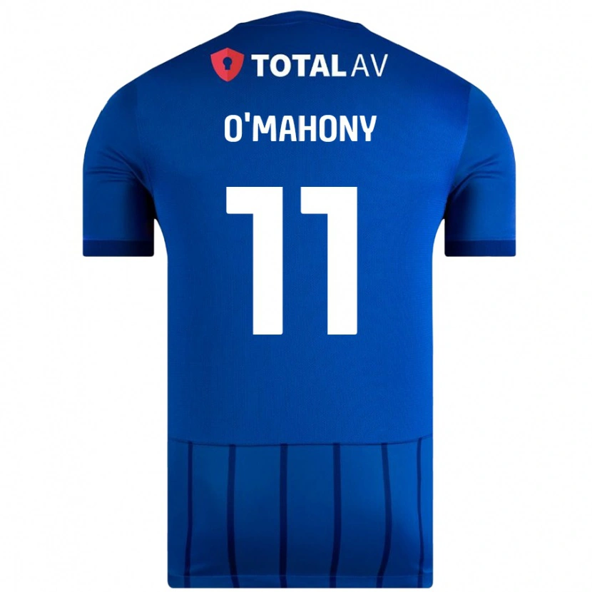 Danxen Homme Maillot Mark O'mahony #11 Bleu Tenues Domicile 2024/25 T-Shirt