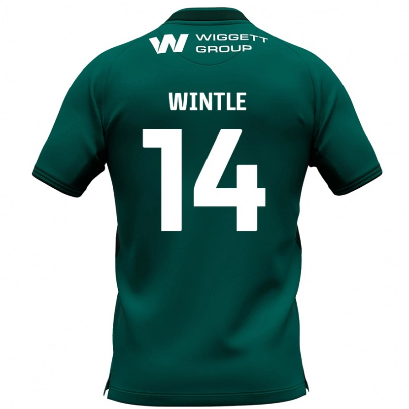 Danxen Homme Maillot Ryan Wintle #14 Vert Tenues Extérieur 2024/25 T-Shirt